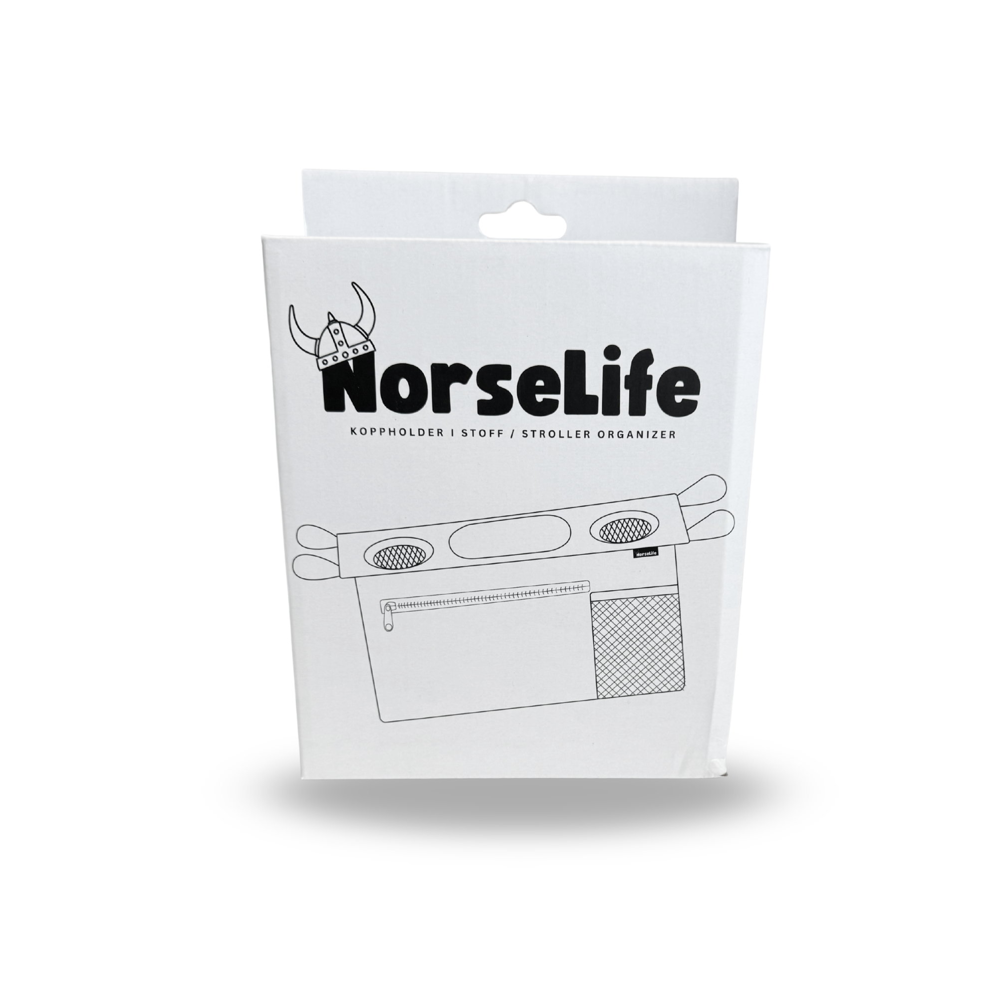 Norselife Koppholder og organizer til barnevogn