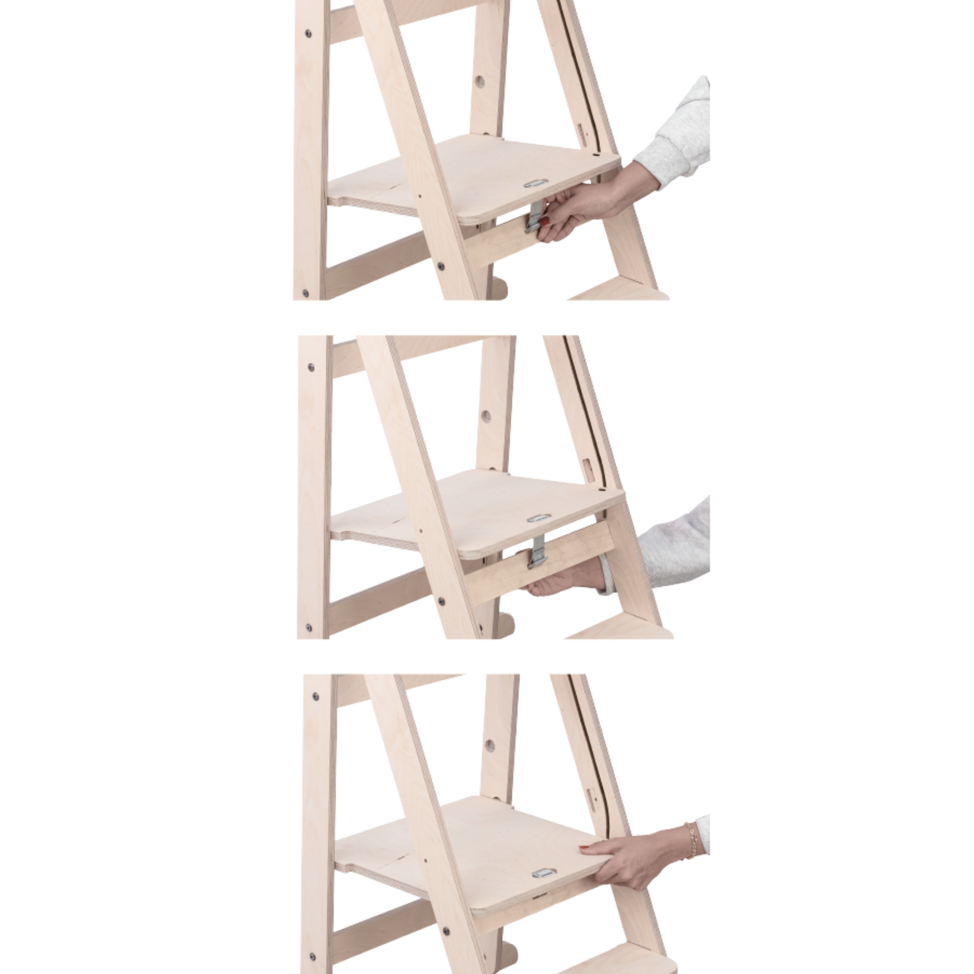 Tower Fold – fleksibel, sammenleggbar kjøkkenhjelp, natur