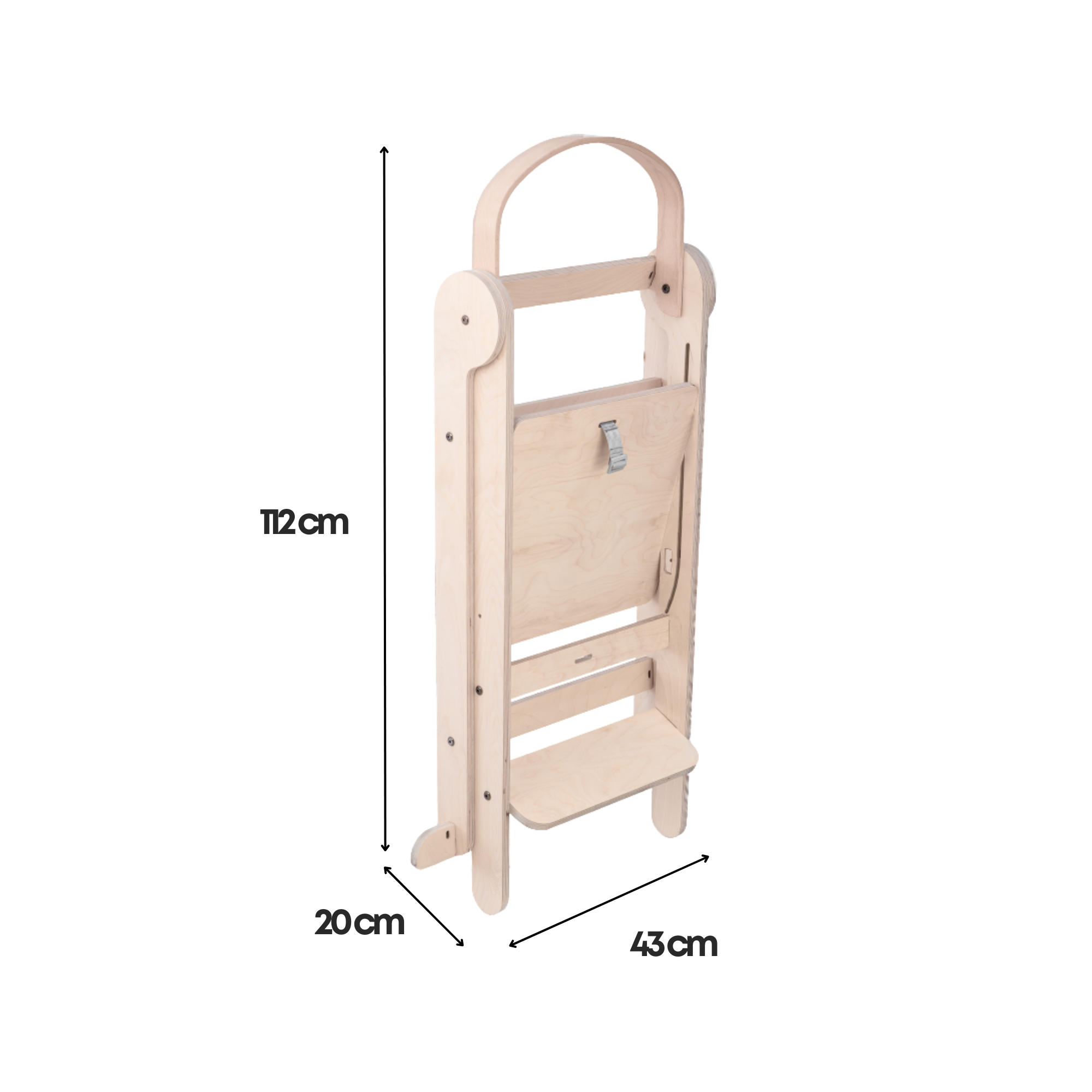 Tower Fold – fleksibel, sammenleggbar kjøkkenhjelp, natur