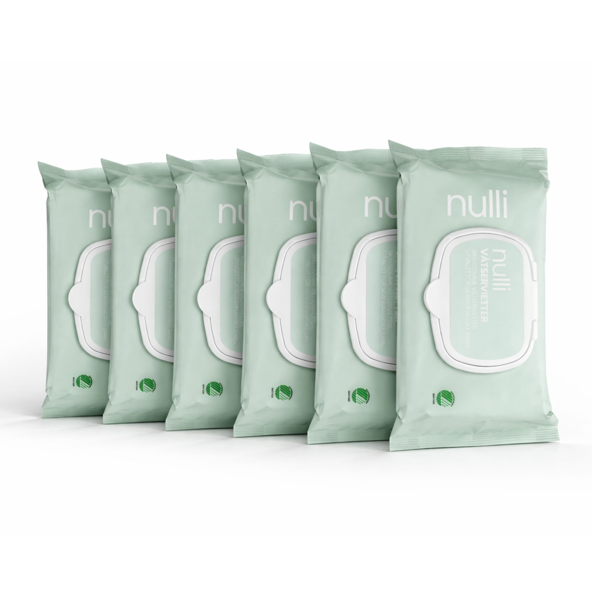 6x Nulli Våtservietter 72 stk. Svanemerket