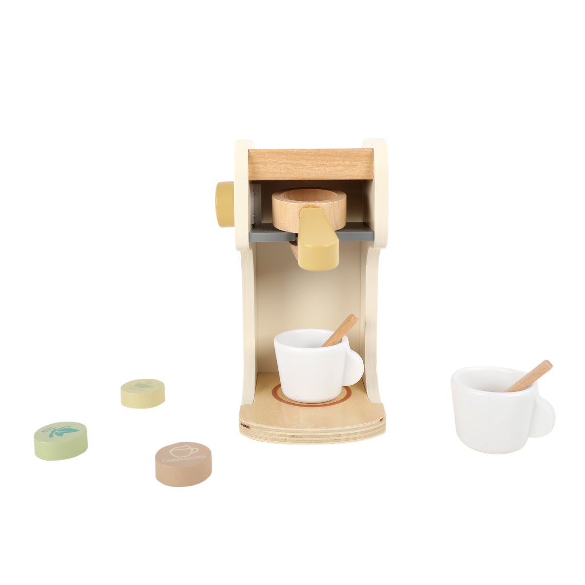 Lekekaffemaskin i tre