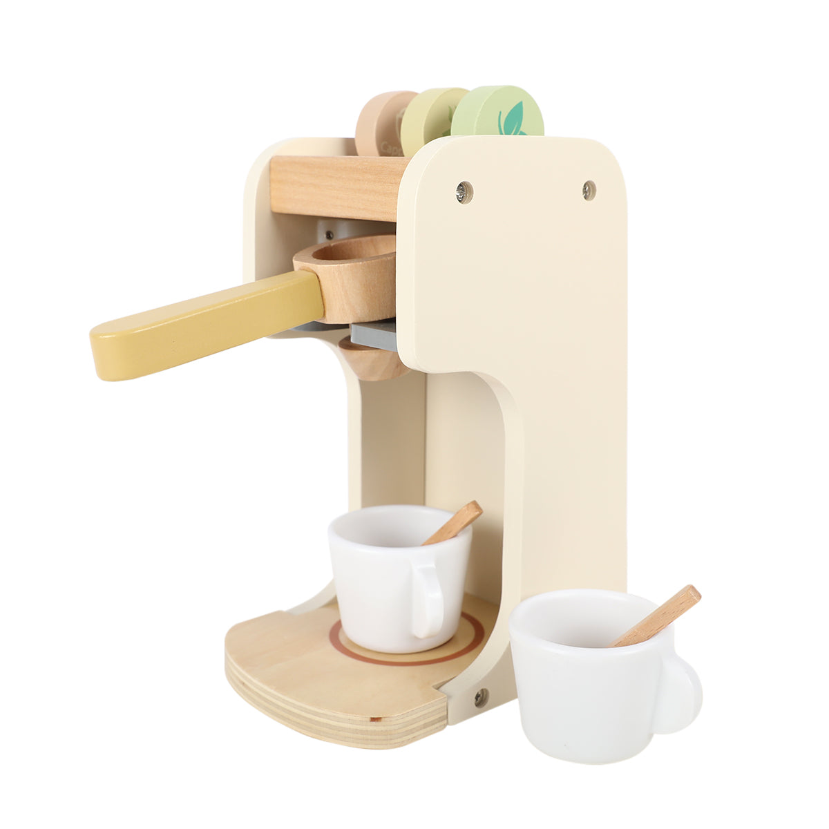 Lekekaffemaskin i tre