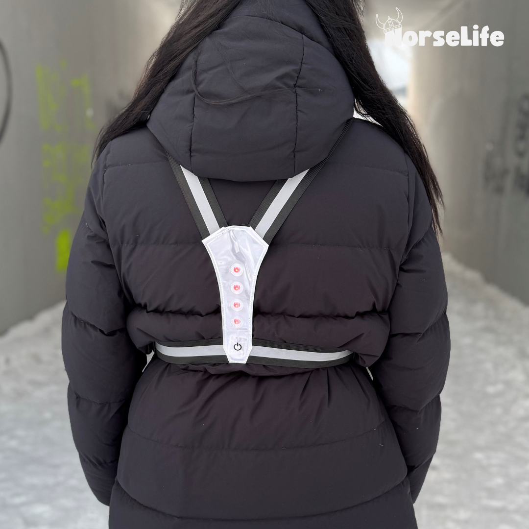 Norselife Refleksvest med LED-lys - velg farge
