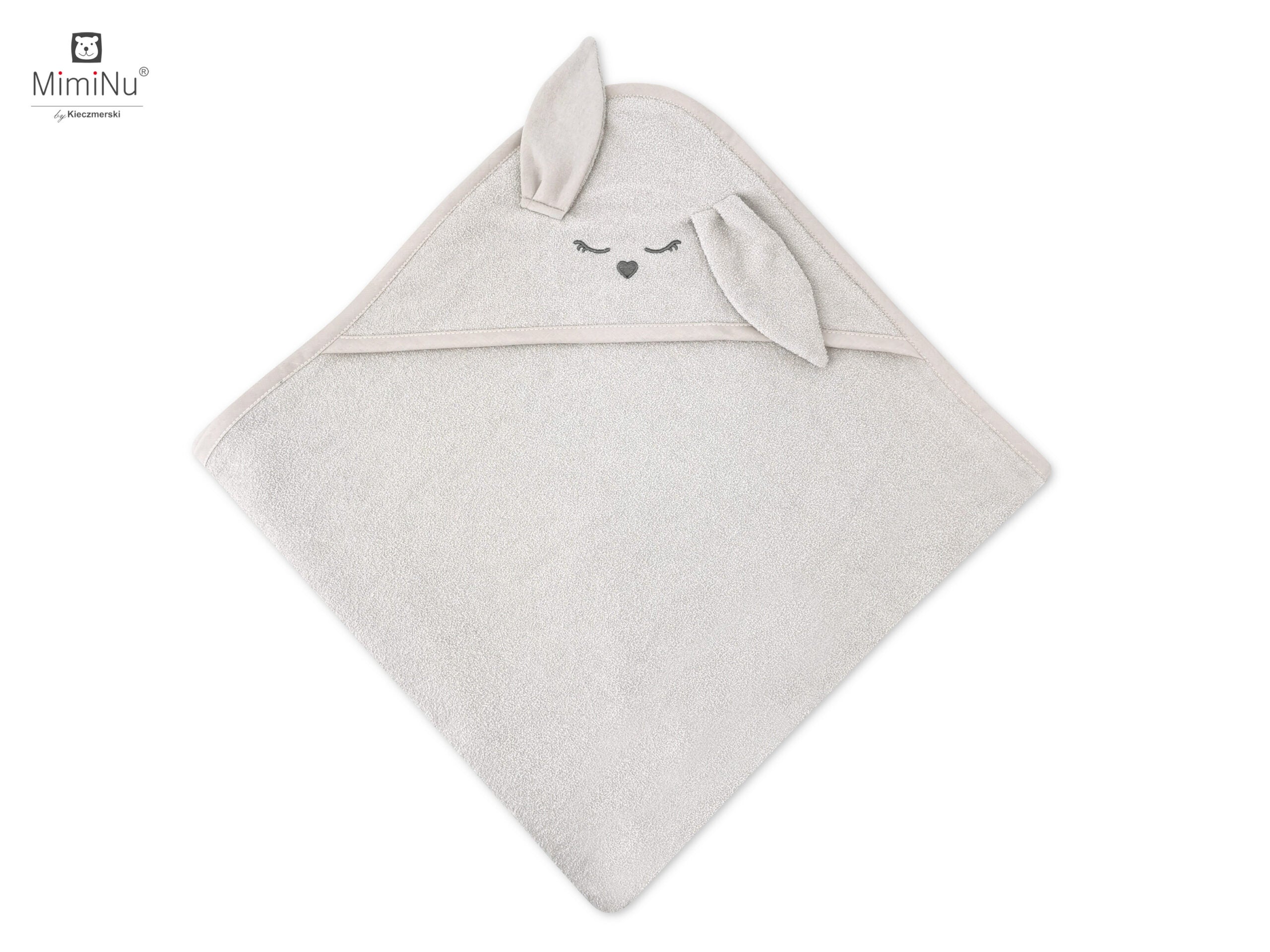 MimiNu Badehåndkle med hette – Bunny, Beige