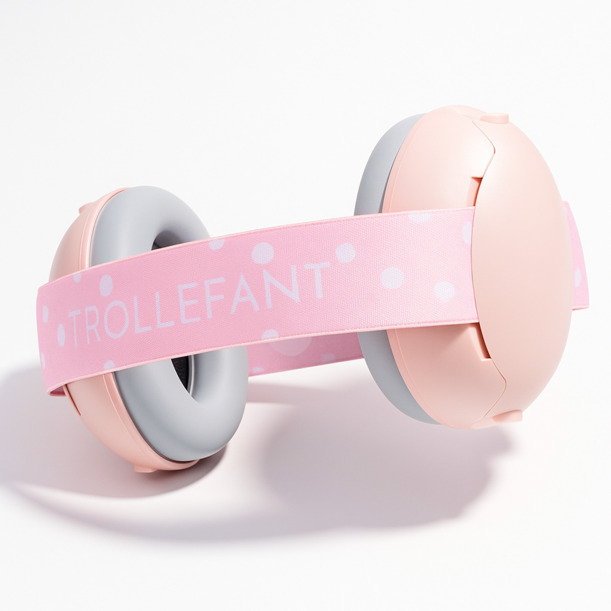 Trollefant hørselsvern for baby, rosa