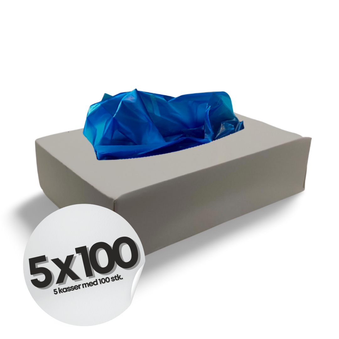 Bleieposer i eske, 5 x 100 stk., Blå