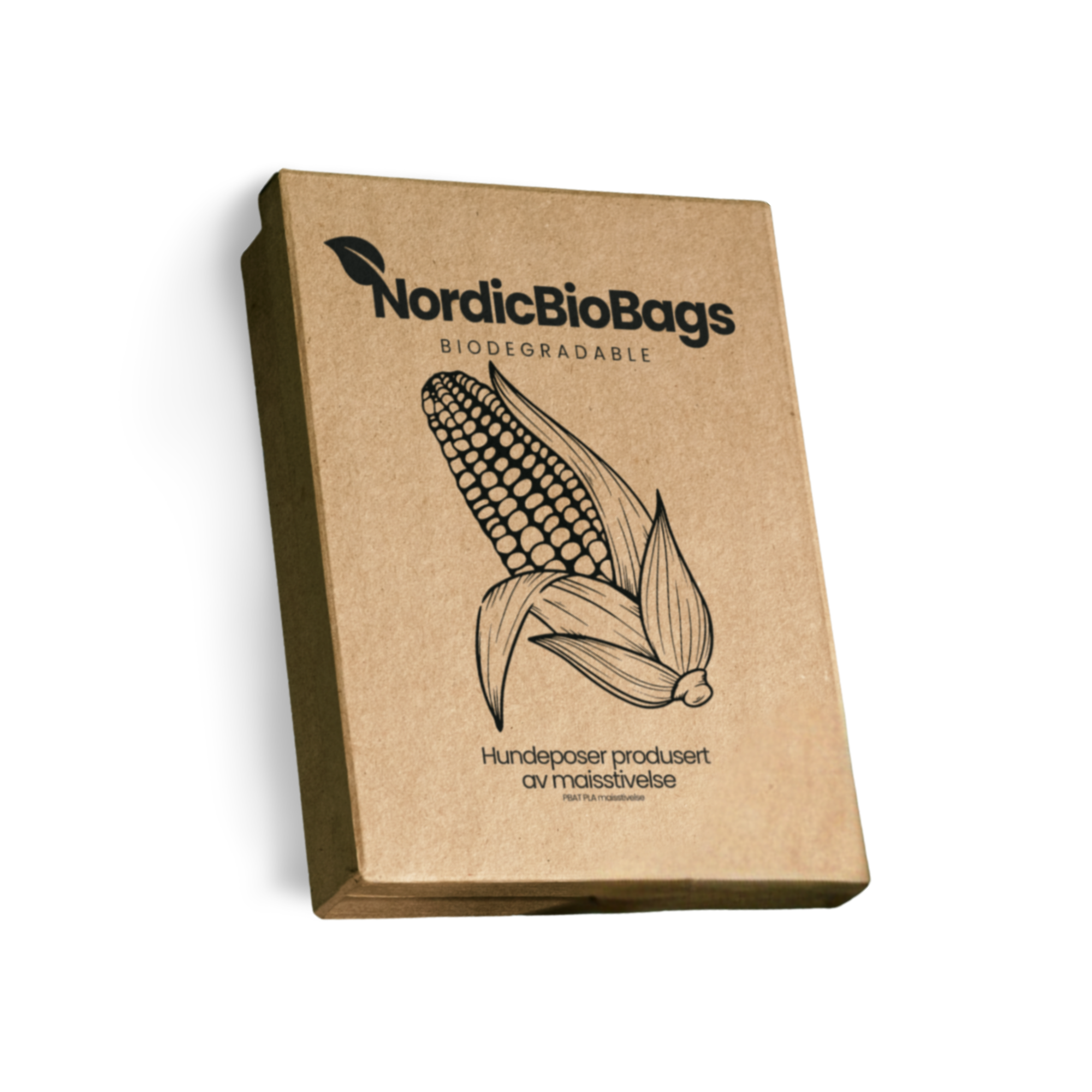 Hundeposer m. hank fra NordicBioBags, produsert av maisstivelse 30 pk / 450 poser
