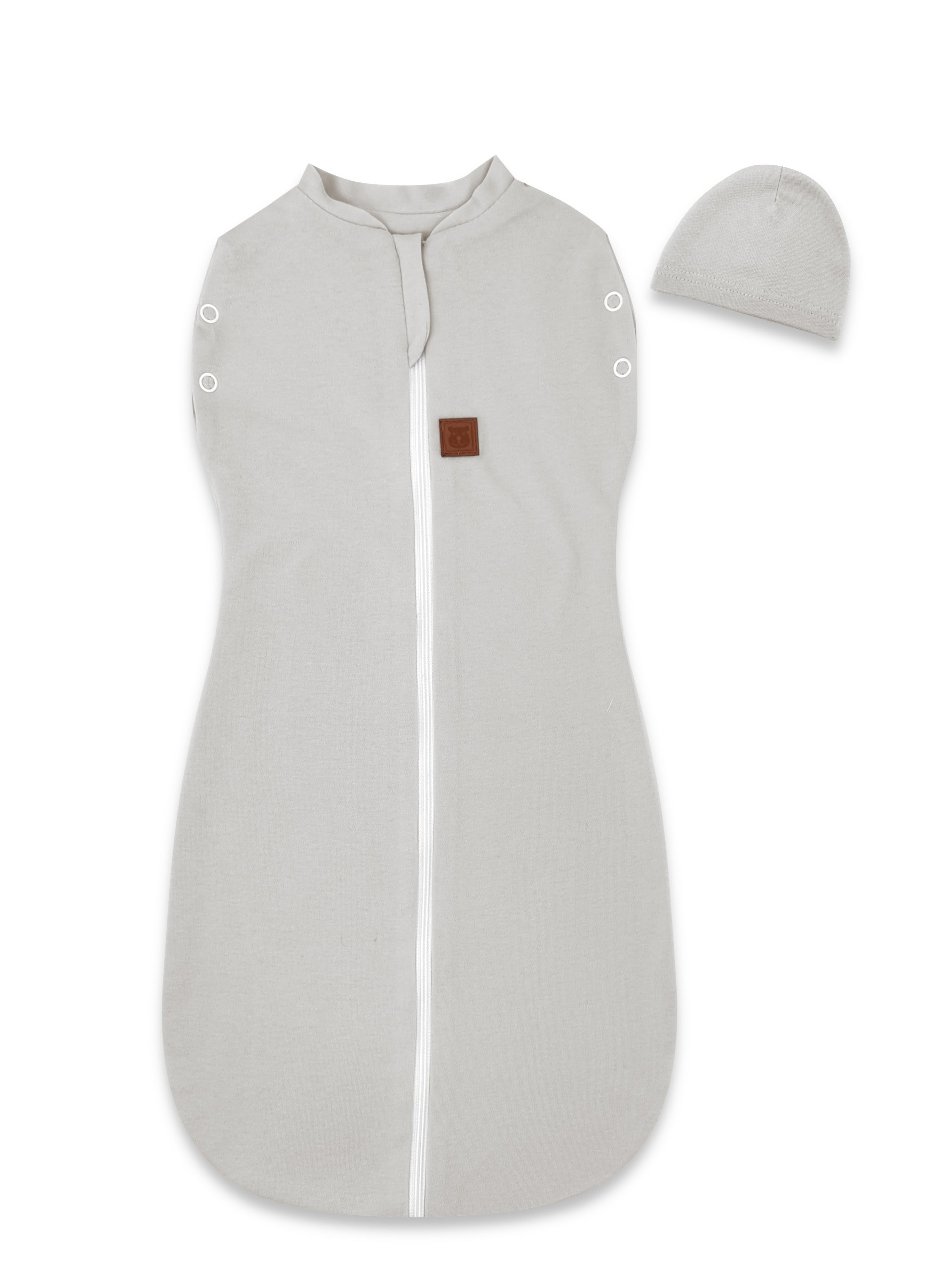 MimiNu Babysvøp m. lue, Grey
