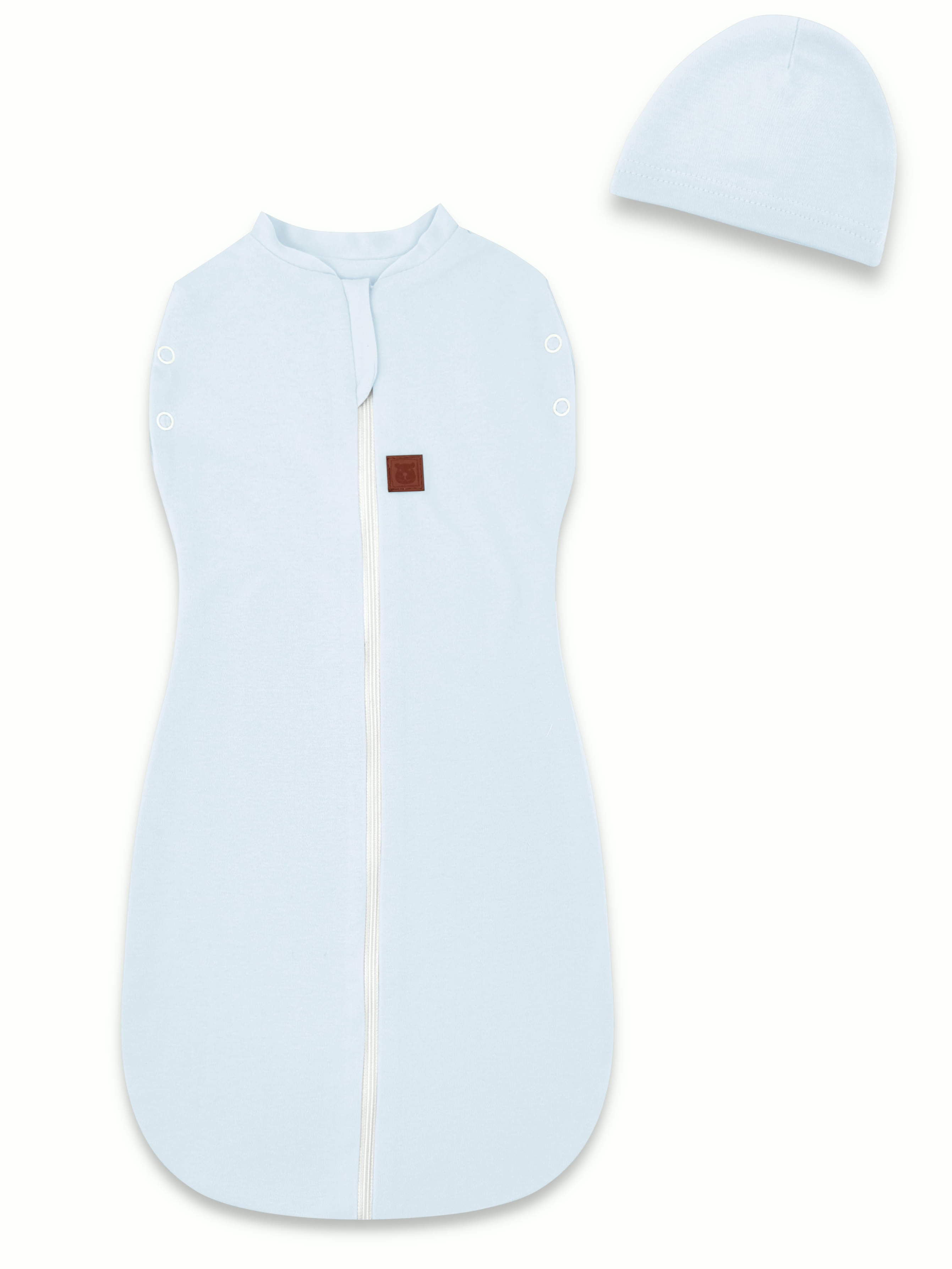MimiNu Babysvøp m. lue, Baby Blue