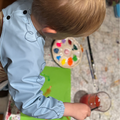 Trollefant Smekke med ermer – 2-pk, blå