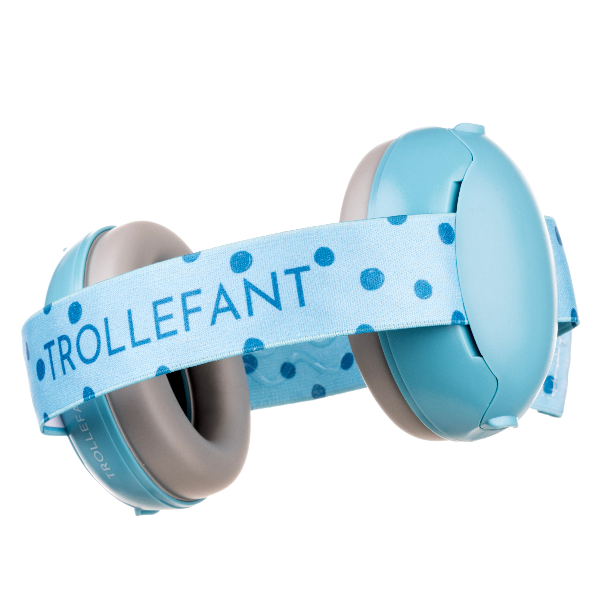 Trollefant hørselsvern for baby, blå