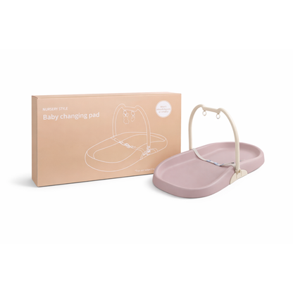 Stellematte med sele og avtakbar lekebue, Rosa