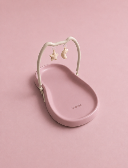 Trollefant stellematte med sele og avtakbar lekebue, Rosa / OUTLET m. skadet emballasje