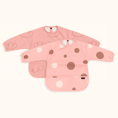 Trollefant Smekke med ermer – 2-pk, rosa