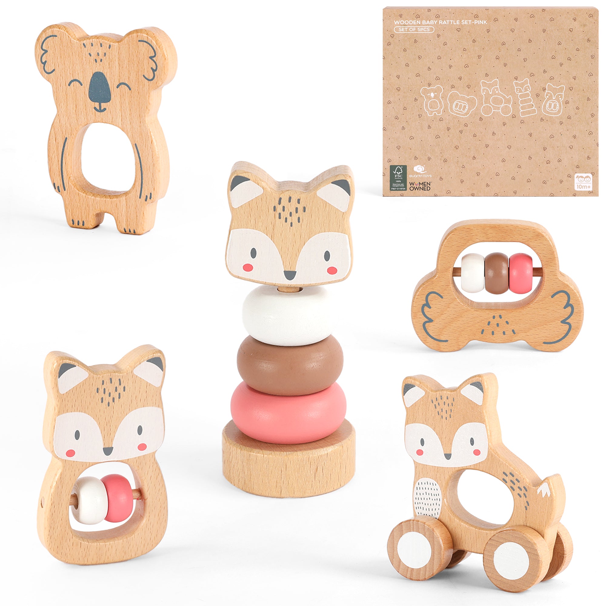 5-i-1 ranglesett i tre – Koala og rev