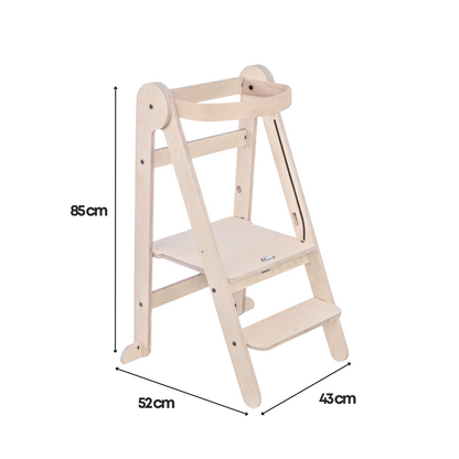 Tower Fold – fleksibel, sammenleggbar kjøkkenhjelp, natur