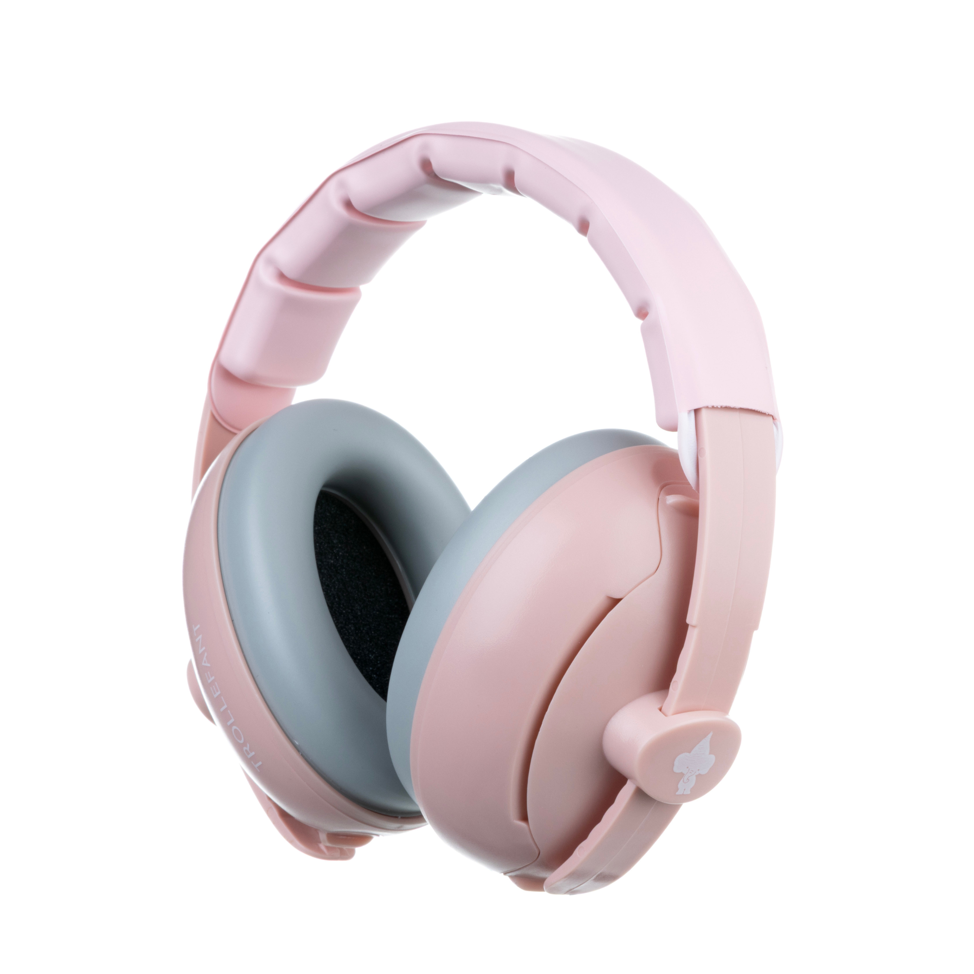Trollefant hørselsvern for baby 2 in 1, rosa