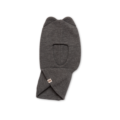Balaklava i merinoull, grå