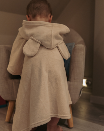 Trollefant Luksus Badeponcho – Bambus, Beige