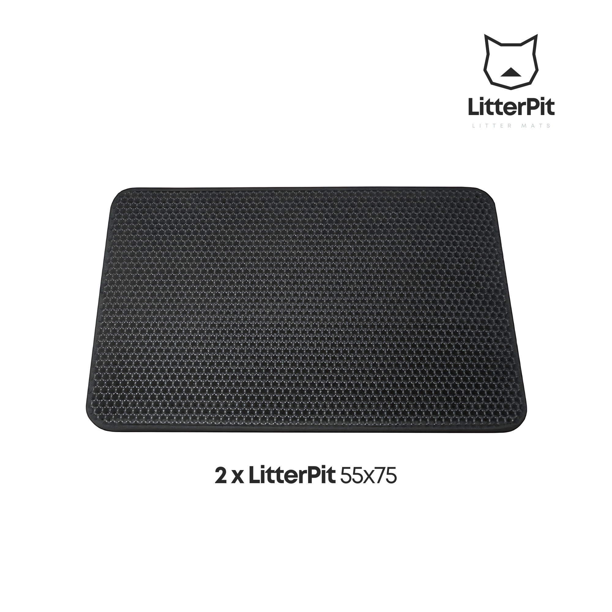LitterPit Kattetoalettmatte 55X75 cm / 2 for 1
