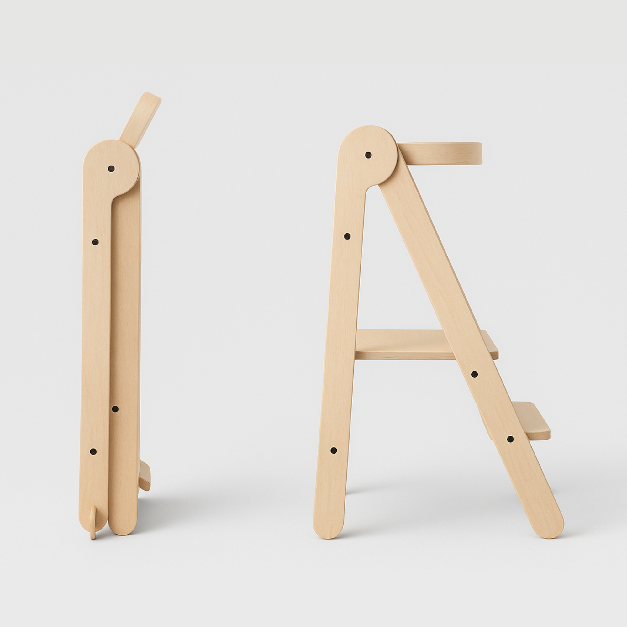 Tower Fold – fleksibel, sammenleggbar kjøkkenhjelp, natur