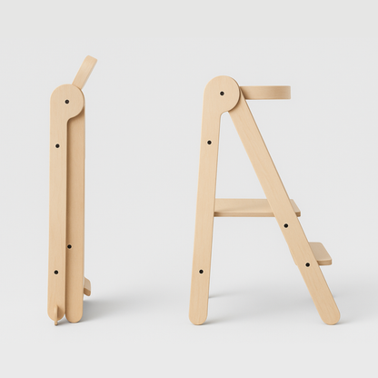 Tower Fold – fleksibel, sammenleggbar kjøkkenhjelp, natur