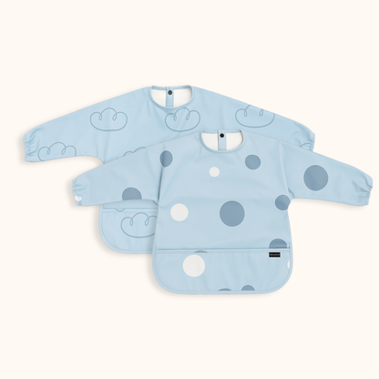 Trollefant Smekke med ermer – 2-pk, blå