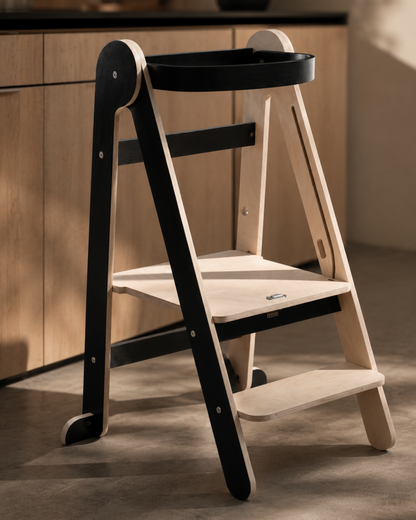 Tower Fold – fleksibel, sammenleggbar kjøkkenhjelper, Black Limited Edition