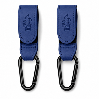 Trollefant Premium barnevognskroker 2-pack, marineblå