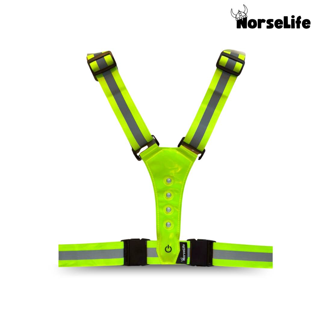 Norselife Refleksvest med LED-lys, familiepakke, 4 stk. - Velg farge