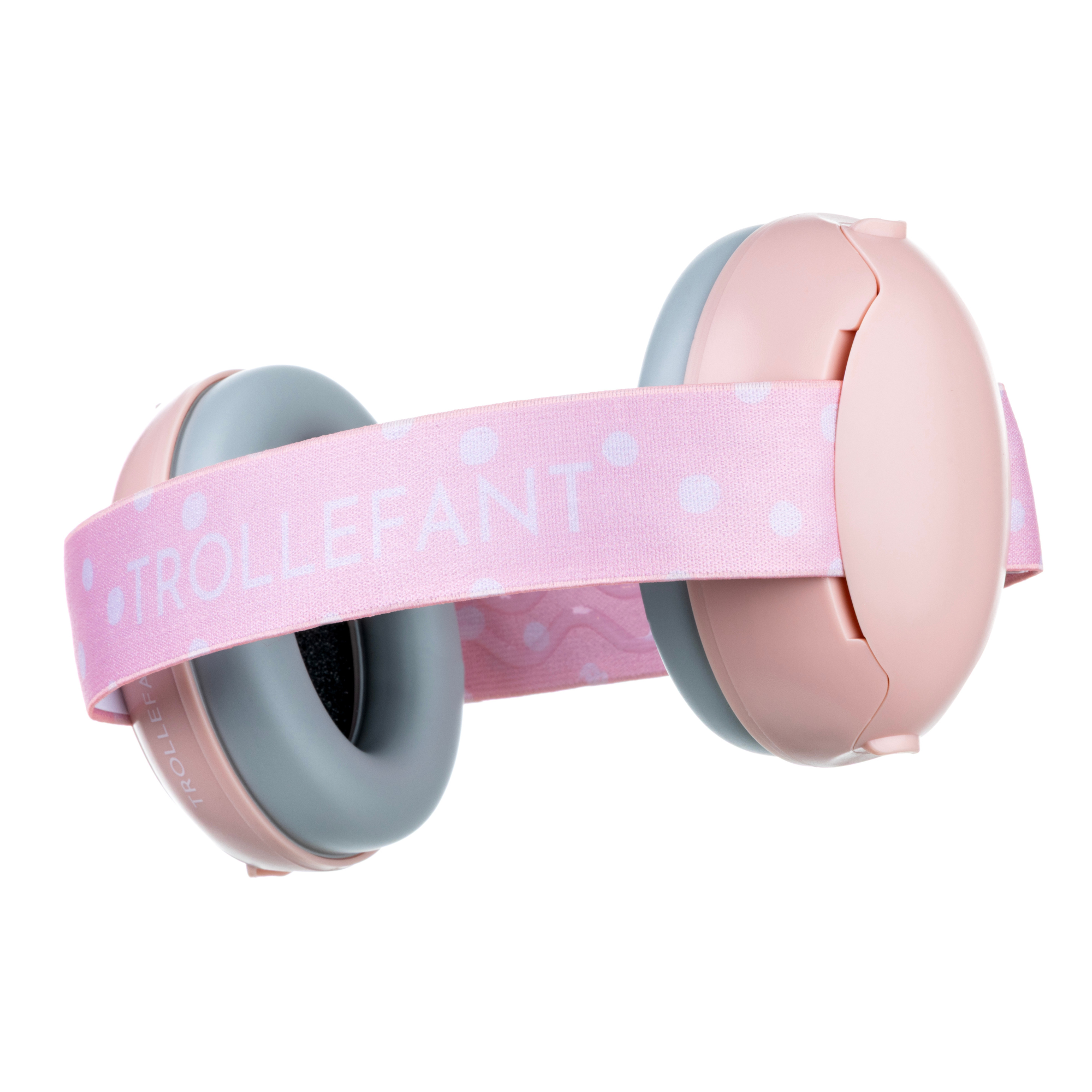 Trollefant hørselsvern for baby, rosa