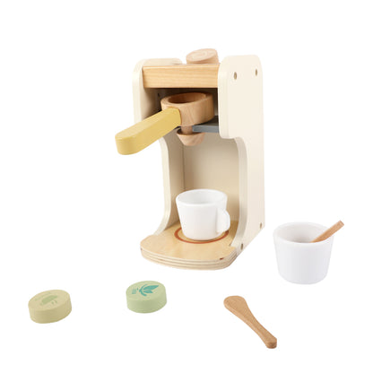 Lekekaffemaskin i tre