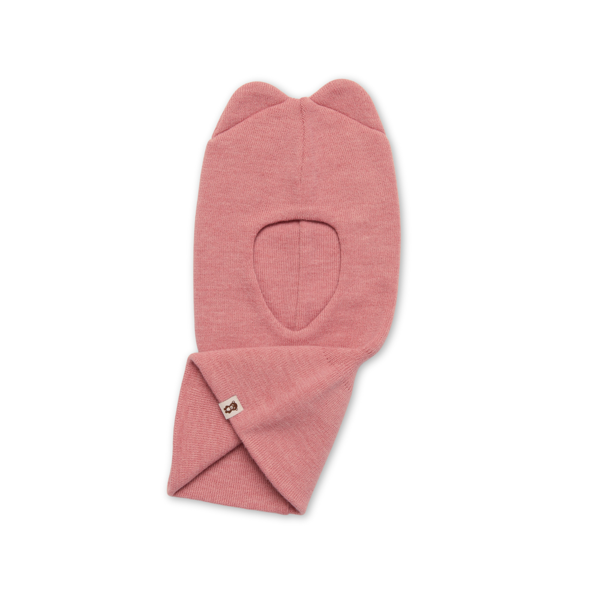Balaklava i merinoull, rosa