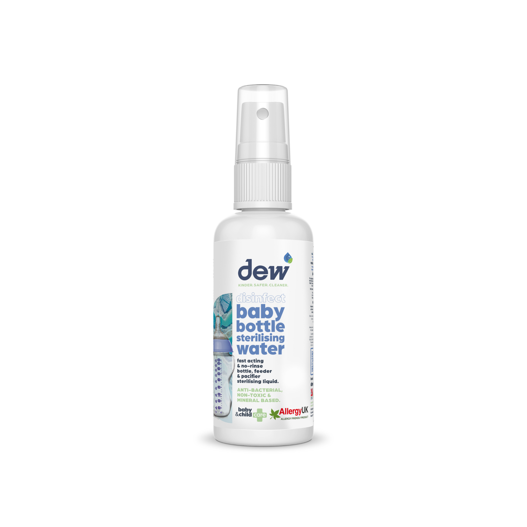 DEW Steriliseringsvann for tåteflasker og smokker – 65 ml