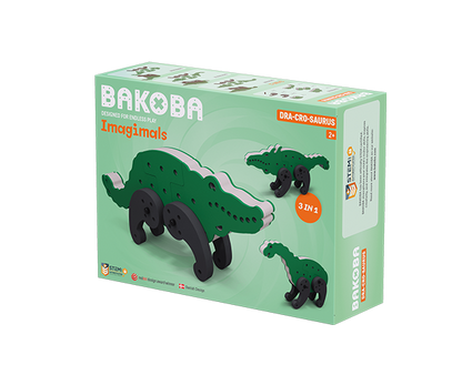 BAKOBA Dra-Cro-Saurus – byggesett i mykt skum