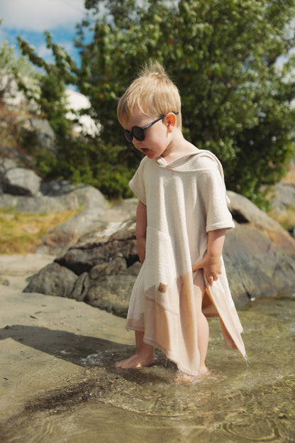 Trollefant Luksus Badeponcho – Bambus, Beige