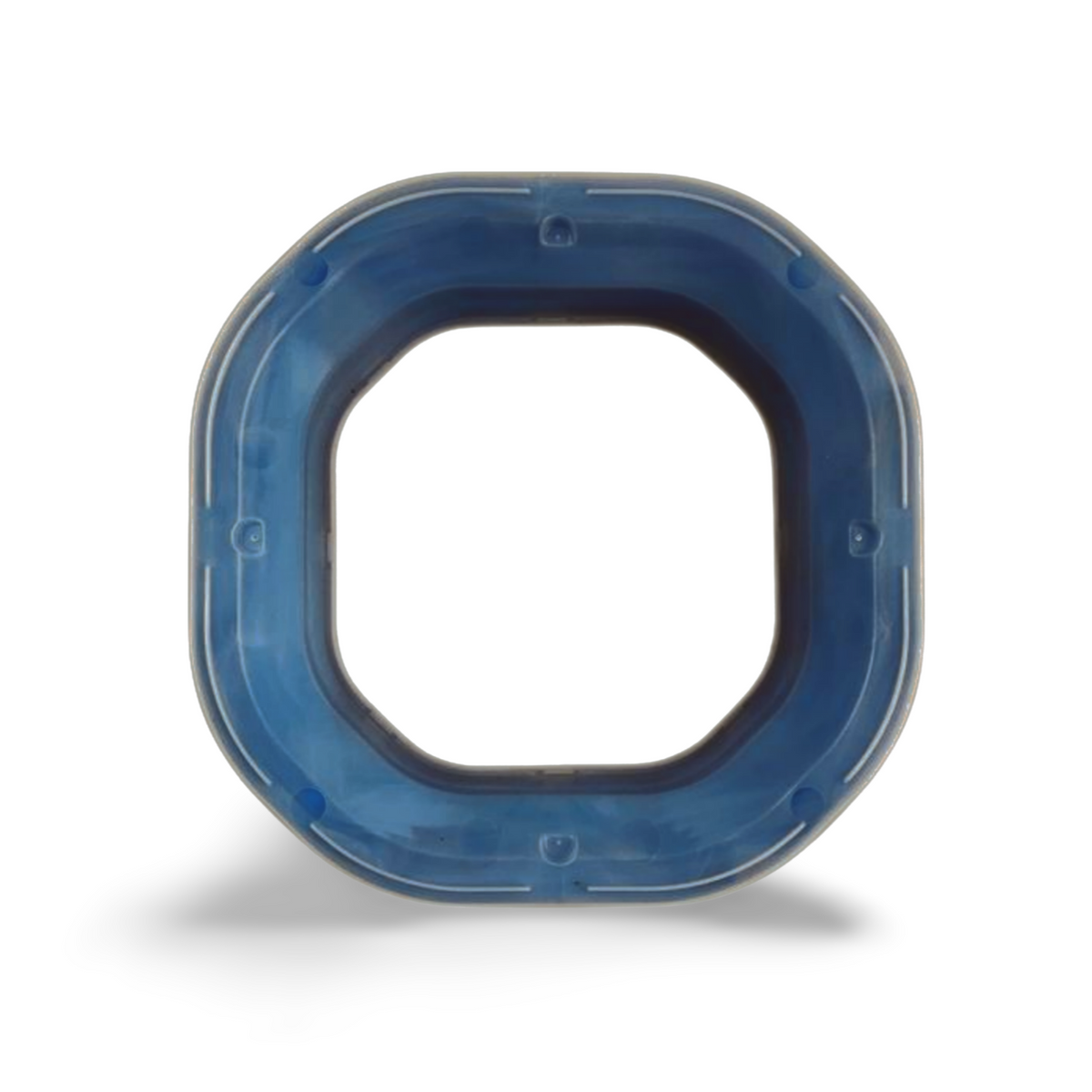 Blå refillkassett ovenfra med åpning i midten, DRITTPOSER Universal refill til LitterLocker Fashion på hvit bakgrunn